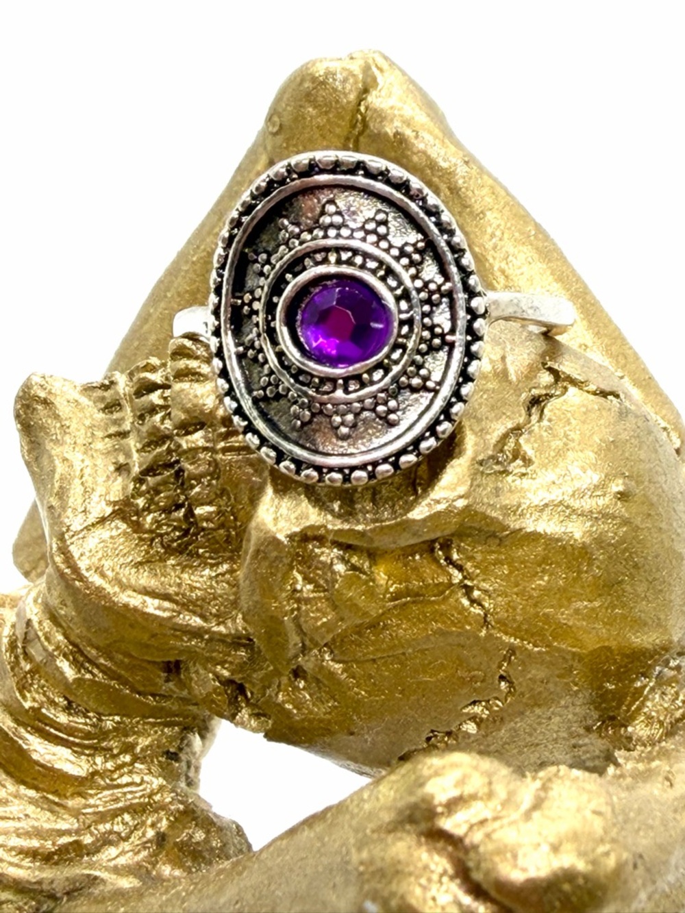 4 Silver Plated Boho Assorted Rings - Picture 2 of 7